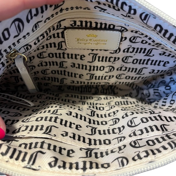 *NWT* Juicy Couture Womens Charm School Satchel Handbag in Cream - Picture 7 of 9